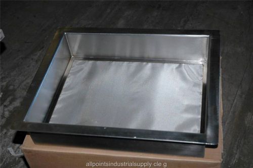 16&#034; x 19.5&#034; Rectangular Stainless Steel Laboratory Filter Sieve Screen - NOS