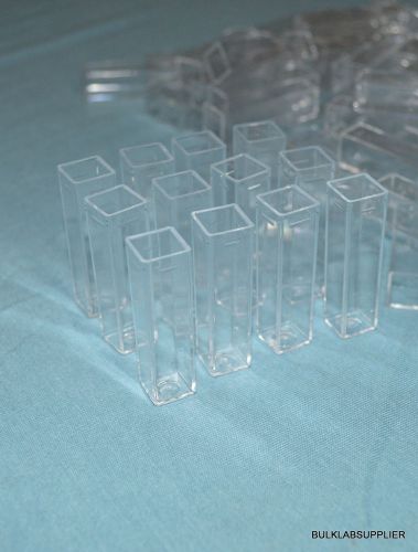 120 cuvettes 4.5ml square 4side polystyrene clear 10x10x45mm oxford 1271210400 for sale