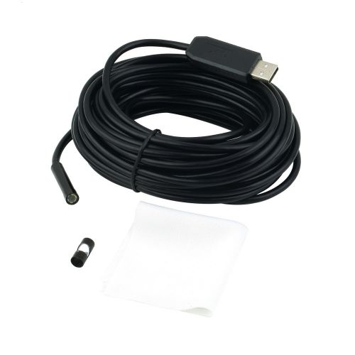 10m waterproof 6 led usb endoscope insprection tube camera 7mm lens mirror ha for sale