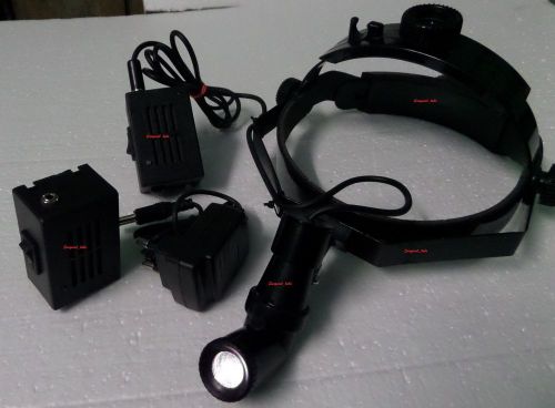 Ent surgical headlight &#034;led illumination&#034; with two rechargeable batteries labs for sale