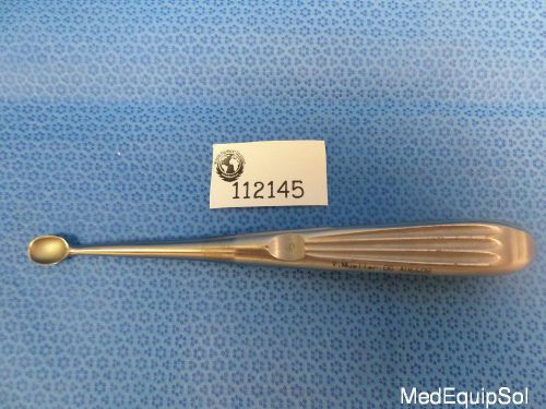 V. Mueller  AU-6608 Spratt Mastoid Curette, Straight, Size 6, 6.75&#034; Long