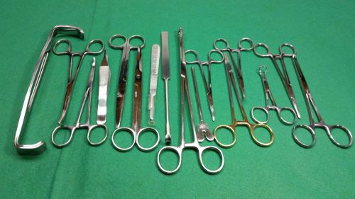 SET SPAY INSTRUMENTS FORCEPS SCISSORS VETERINARY PACK