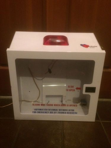 HeartStation RC5000W Recessed AED Cabinet - 17&#034; x 16&#034; x 6.25&#034; - Alarm - Strobe