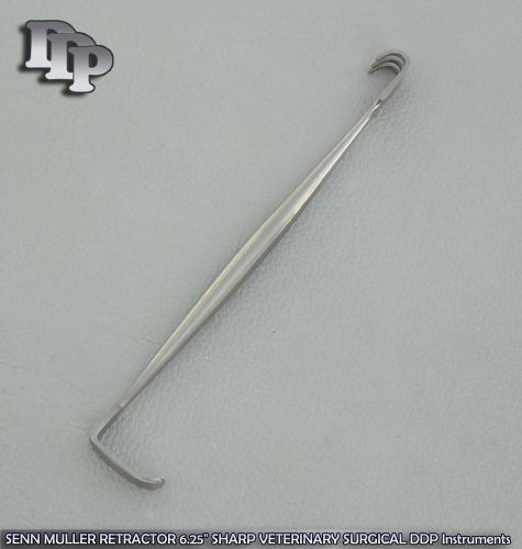 SENN Retractor Sharp 6.3/8&#034; D/ Ended Dermatology Podiatry Surgical Instrument