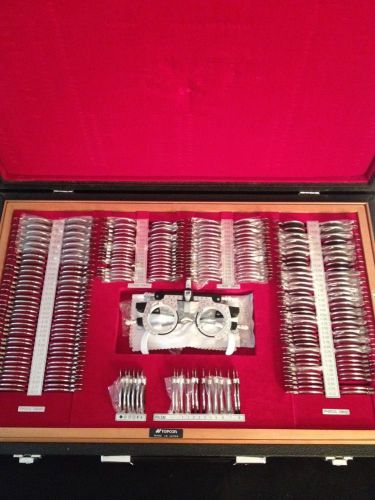 Topcon Optometrist Trial Lens Set w/Lenses, Glasses &amp; Case Excellent Condition