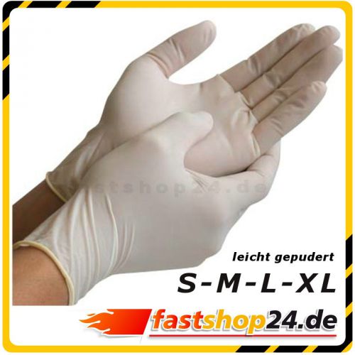 LEICHT Gepudert Einweghandschuhe LATEXHANDSCHUHE 100-1000 Stk.Einmalhandschuhe