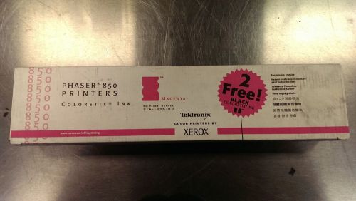 New Genuine Xerox Phaser 850 Colorstix Ink Magenta 016-1826-00 w/2 free black