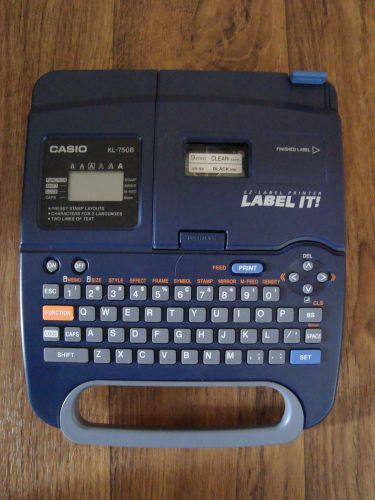 Casio Label It EZ Label Printer Model KL-750B Get Organized!!!