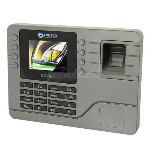 HD 2.8 Network TFT Fingerprint Time Attendance Clock Employee Payroll Recorder