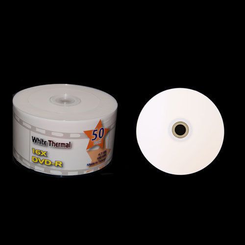 600 cmc white thermal printable dvd-r,4.7gb, 16x, premiere sale for sale