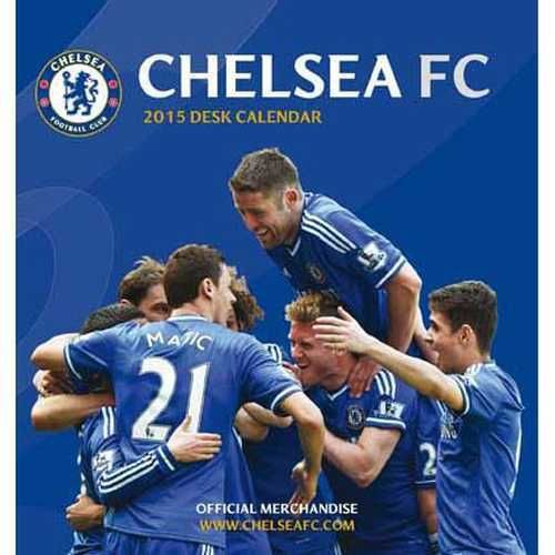 CHELSEA FOOTBALL OFFICIAL 2015 DESK EASEL CALENDAR CALENDER DESKTOP EASAL CFC