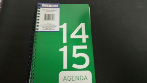 BRAND NEW 2014-2015 STUDENT PLANNER, GREEN, SPIRAL BOUND, SEE PHOTOS!