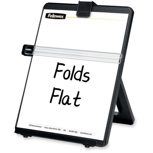 Fellowes Non-Magnetic Copyholder -Letter -11.3&#034;x10.1&#034;x7.4&#034; - Black - Plastic