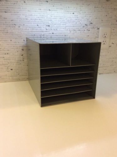 Vintage 1940&#039;s Metal Pigeon Hole Desk Storage Industrial Office Green CURMANCO