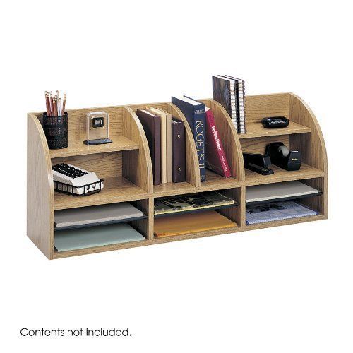 Safco 38&#034;W Radius Front Desk Top Organizer