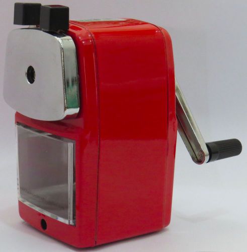 Original Classroom Friendly Pencil Sharpener, Red, Quiet Classroom, Manual