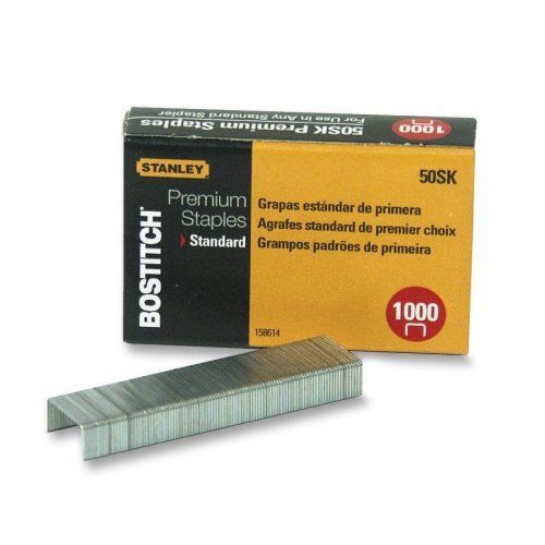 Stanley Bostitch Premium Standard Staples 1000pk - BOS50SK Free Shipping