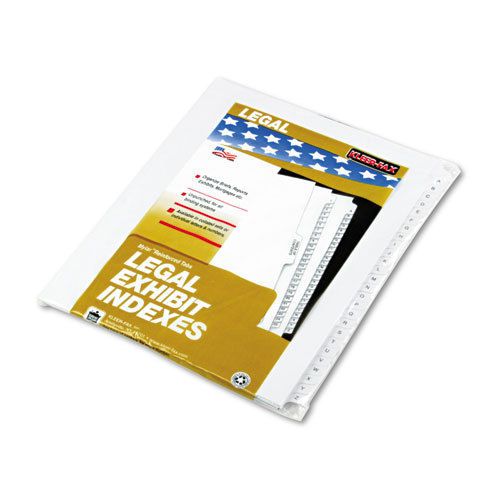 90000 Series Legal Exhibit Index Dividers, 1/26 Side Cut, Label &#034;A&#034;-&#034;Z&#034;