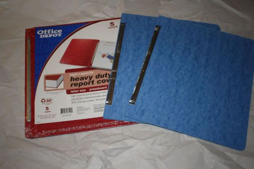 report covers heavy duty pressboard - 2 blue 5 red