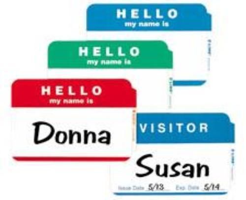 C-Line Name Badge Hello Green 2-1/4&#039;&#039; x 3-1/2&#039;&#039; 100 Count