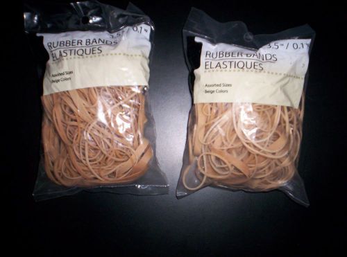 2 BAGS~RUBBER BANDS Assorted Sizes ~3.5 oz  LARGE/SMALL