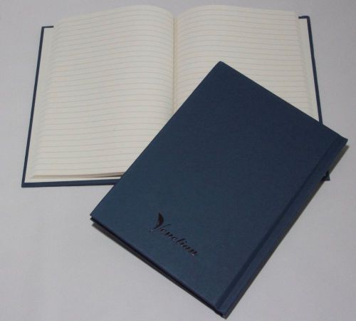 10 A5 Feint Ruled Note Books. Carbon Nuetral Heritage Blue Vintage Cover.