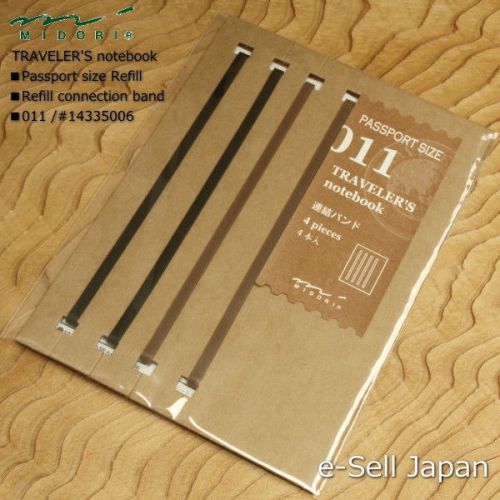 MIDORI TRAVELER&#039;S notebook Passport size Refill / Rubber band 011 #14335006