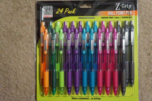 ZEBRA Z-GRIP MEDIUM POINT 1.0mm BALL POINT PEN (24PK.)