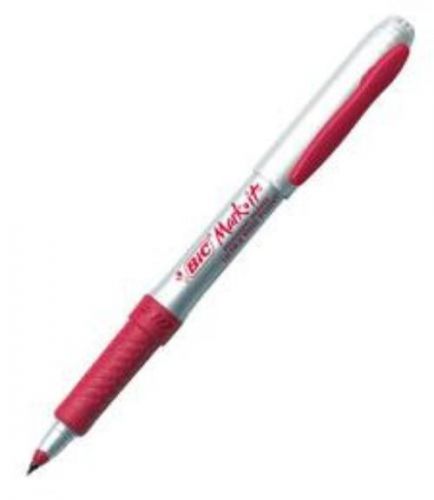 BIC Markit Permanent Marker Ultra Fine Red