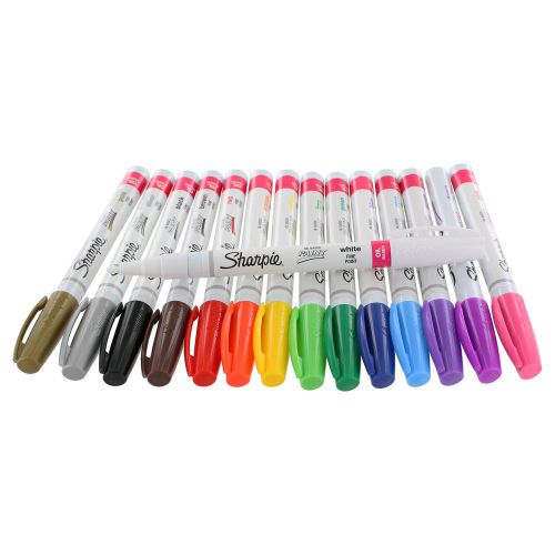 Sharpie Paint Marker Fine Point Oil Based All 15 Color Set