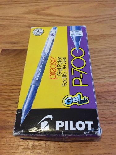 PILOT P-700 6 BLUE PENS 5 BLACK PENS (BLACK WON&#039;T WORK) NEW BOX NIB