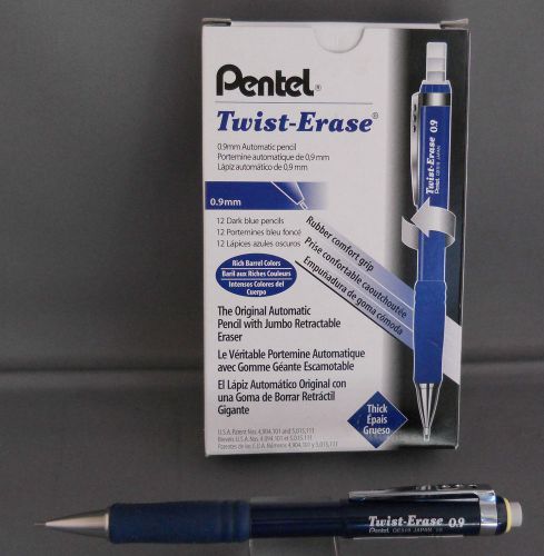 Pentel qe-519 twist erase 0.9 mm pencil  blue for sale