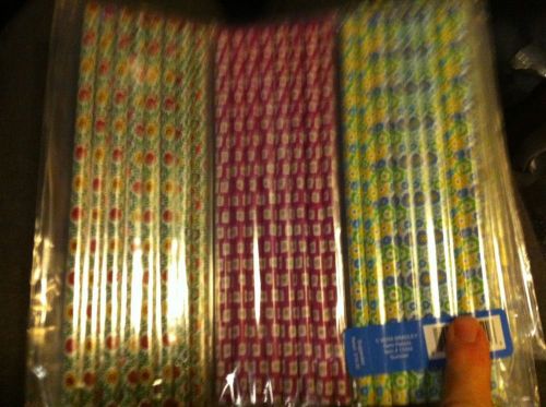 Vera bradley Pencils GEM 24 New #11424 Work School Summer