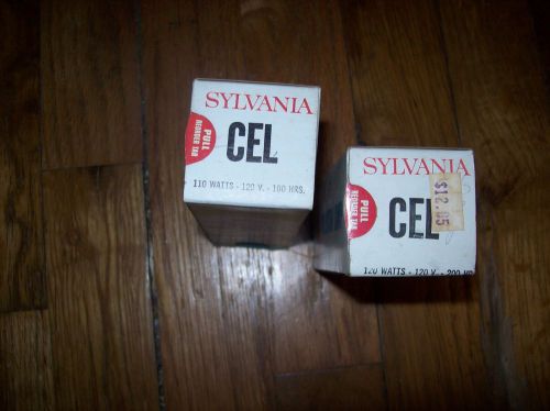 2 nos bulb/lamp sylvania cel 120 watt 120  volt  200 hours  filmstrip movie for sale