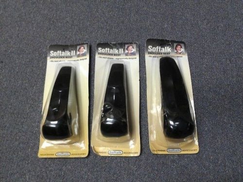 Lot of 3 Softtalk Shoulder rest - Black - 00101 2x  Softtalk II - Black 00801