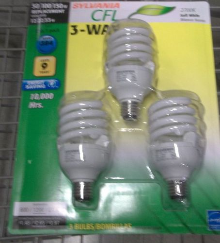 SYLVANIA 3 PK3-Way Soft White EcoBulb CFL Equals 50/100/150W