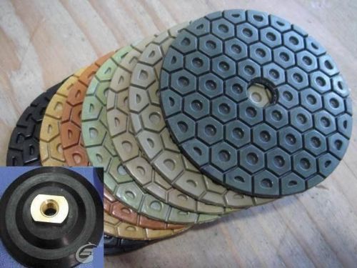 4 inch diamond polishing pads 14+1 piece best quality free ship granite concrete for sale