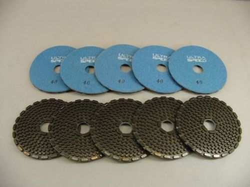 5” Ultra-Speed Wet Diamond Polishing Disc – 10 Pack #40 (#46X10)