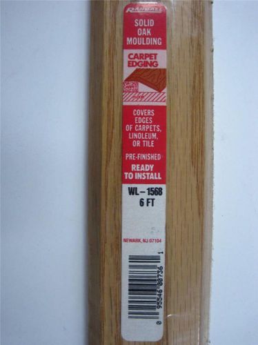 Oak Moulding Threshold End Cap Edging Flooring Wall Trim WL-1568 6&#039; x 3/8&#034; x 2&#034;