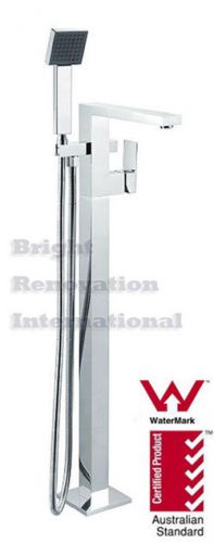 New Bathroom Square Cooby Wide Freestanding Bath Spout/Mixer &amp; HandHeld Shower