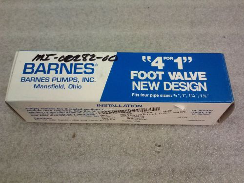 Barnes 021339 4 for 1 Foot Valve