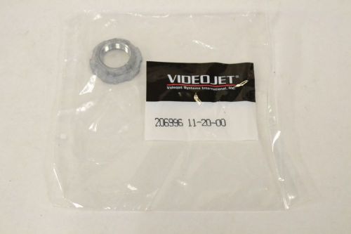 NEW VIDEOJET 206996 CONDUIT 1/2IN ZINC PLATED FITTING NUT LOCK B319056