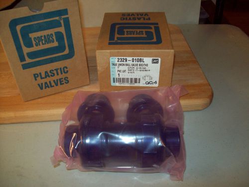 Spears True Union Ball Valves (2) NIP Item # 2329-010BL