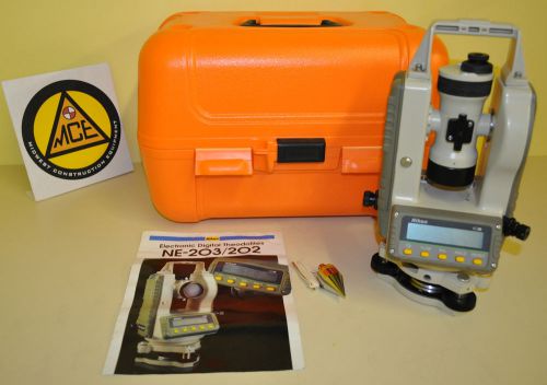 Nikon High Performance NE-202 Electronic Digital Theodolite - Dual Display