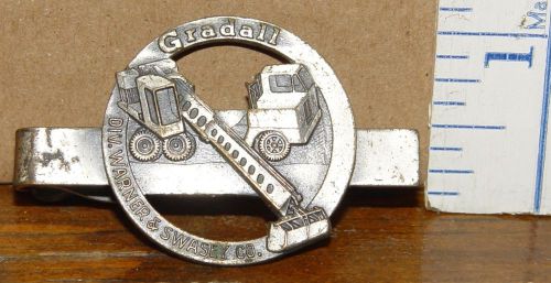 Gradall Construction Eq. Tie Clasp Warner &amp; Swasey antique advertising jewelry