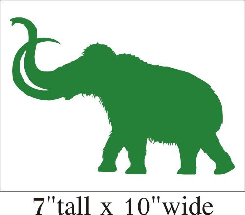 Woolly Mammoth Silhouette Funny Car Truck Bumper Vinyl Sticker Decal Art-1526