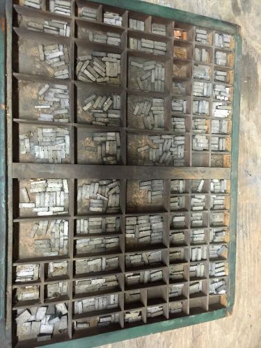 VINTAGE 18pt CLOISTER BLACK LETTERPRESS TYPE TRAY CONTENTS