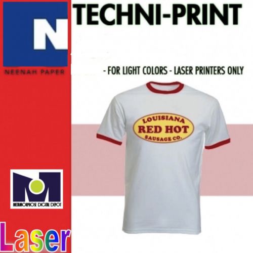 Neenah techni print z laser heat transfer paper 25 sheets 8.5 x 11 for sale