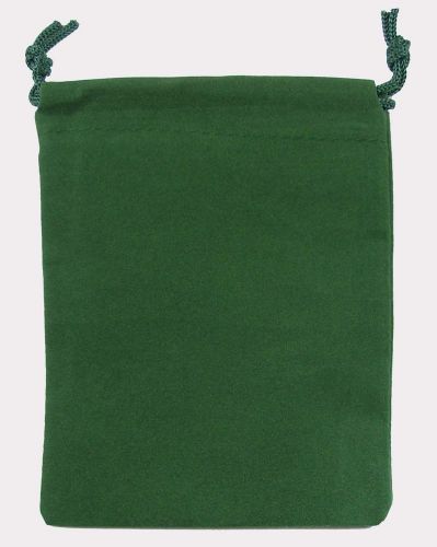 25 GREEN VELVET POUCH 4&#034; x 5 1/2&#034; Gift Bag, rings, coins, medals, valuables