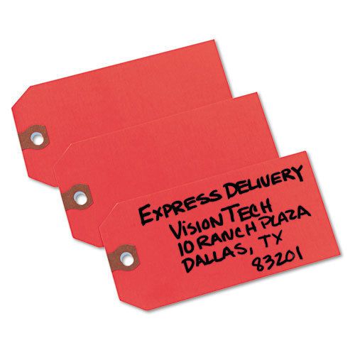 Avery shipping tags, paper, 4 3/4 x 2 3/8, red, 1,000/box ave12345 for sale